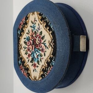 Vintage velvet jewelry box